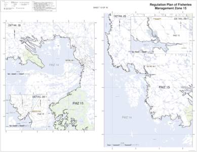 Regulation Plan Map of Fisheries Management Zone 15 - Sheet 13 of 16
