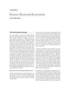 CHAPTER 8  COASTAL SALTWATER ECOSYSTEMS Charles Birkeland  The Interacting Seascape