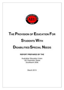 Microsoft Word - Report-Students with Disabilities March 2010.docx
