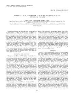 Journal of Vertebrate Paleontology 23(4):991–996, December 2003 ᭧ 2003 by the Society of Vertebrate Paleontology