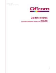 Guidance Notes Issue One: 28 February 2011 Annex 1  Guidance Notes