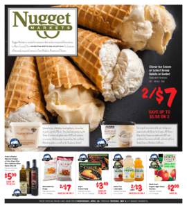 Nugget Markets is excited to announce that we have acquired three stores in Marin County! Visit NUGGETMARKET.COM/LOCATIONS for locations of the newly acquired stores in Corte Madera, Novato and Tiburon. Clover Ice Cream 