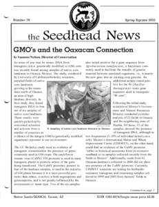 Seedhead News - No. 76, Spring Equinox 2002