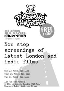 3RD LONDON  FILM MAKERS CONVENTION  FERNTERYE
