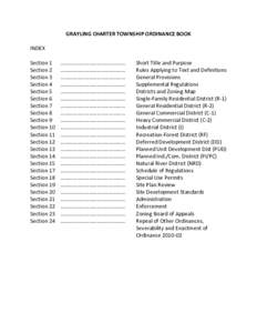 Microsoft Word - Ordinance Book Index.doc