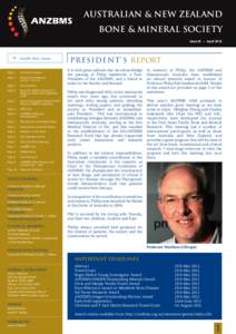ANZBMS Newsletter Issue 16 April 2012