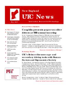 New England  UTC News May[removed]Innovation, Research & Technology