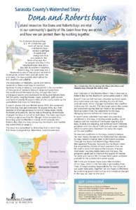 Sarasota County’s Watershed Story  N Dona and Roberts bays