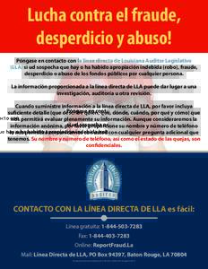 Fraud Notice IN SPANISH - IAS June 2014.indd