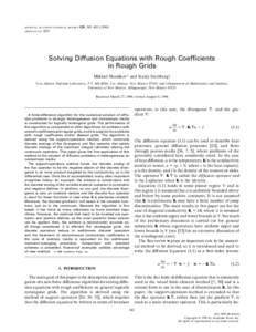 JOURNAL OF COMPUTATIONAL PHYSICS ARTICLE NO. 129, 383–