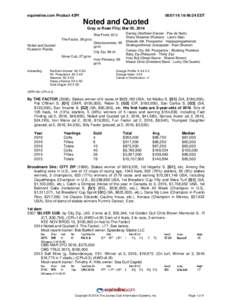 equineline.com Product 43PI:48:24 EDT Noted and Quoted Gray or Roan Filly; Mar 05, 2014