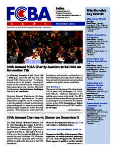 Index  Committee and Chapter Events PAGE 5  FCBA Foundation News PAGE 13
