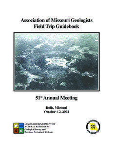 Association of Missouri Geologists Field Trip Guidebook