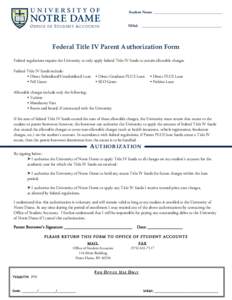 Microsoft Word - Title IV Authorization Form - Parent