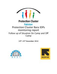 Protection Cluster Bara IDPs monitoring report Follow up of Situation On Camp and Off Camp 24th-25th November 2014