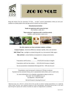 Reptile / Mammal / Zoo / Biology / Nature / Anthrozoology