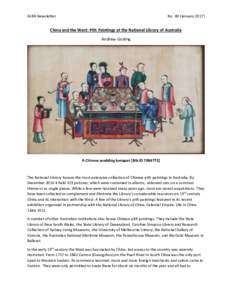 ALRA Newsletter  No. 69 (JanuaryChina and the West: Pith Paintings at the National Library of Australia Andrew Gosling