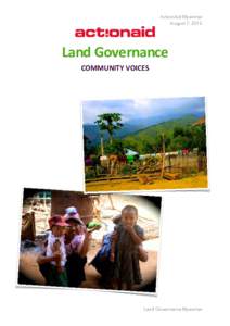 States of Myanmar / Politics / Land management / Political science / Geography of Asia / Myanmar / Republics / Kayah State / Governance / Land administration / Free /  prior and informed consent / Chin State