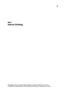 1  Part I Molecular Cell Biology  RNA Regulation: Advances in Molecular Biology and Medicine, First Edition. Edited by Robert A. Meyers.