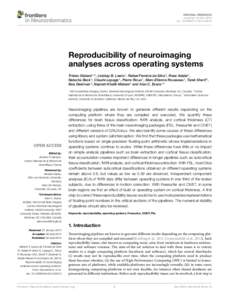 Reproducibility of neuroimaging analyses across operating systems
