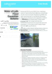 Case Study  Water of Leith Flood Prevention Scheme
