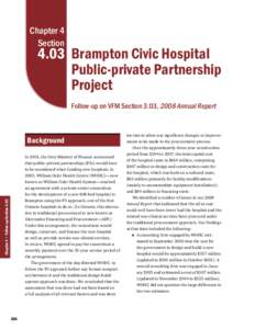 4.03: Brampton Civic Hospital Public-private Partnership Project