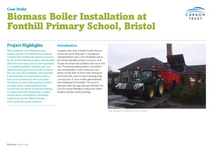 Case Study  Biomass Boiler Installation at Fonthill Primary School, Bristol Project Highlights