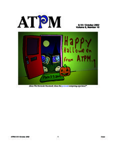 Cover  ATPM[removed]October 2002 Volume 8, Number 10
