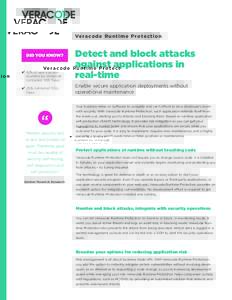 Veracode Runtime Protection