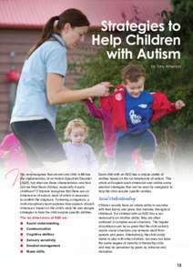 Strategies to Help Children with Autism by Tony Attwood  W