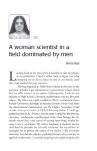 18  A woman scientist in a