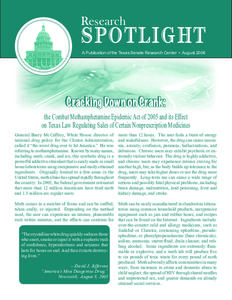 Research  SPOTLIGHT A Publication of the Texas Senate Research Center • August[removed]Cracking