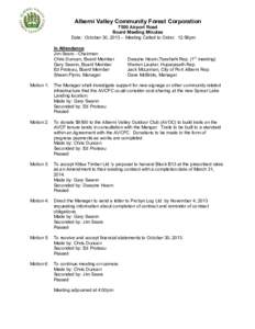 Minutes / Motion / Swann / Tseshaht First Nation / Parliamentary procedure / Port Alberni / Second