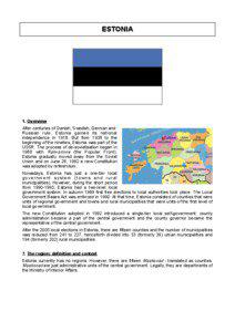 ESTONIA  1. Overview