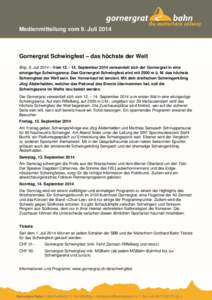 Gornergrat Schwingfest - das hĀchste der Welt