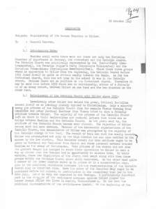 25 October MEMORANDUM Subject: Relationship of the German Churches to Hitler.