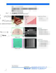 Digital Mammography Phantoms 081, 082, 083 Tissue equivalent test tools 14000