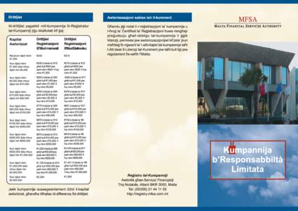 [removed]MFSA - Company Formation Brochure [Maltese] PROOF