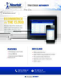 The Cloud AUTHORITY  ECOMMERCE in THE CLOUD Access real time credit and debit card transactions and