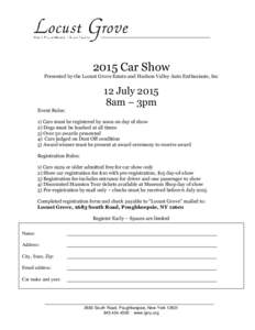 Microsoft Word - Car show registration.doc