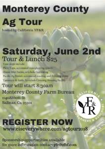 Monterey County Ag Tour hosted by California YF&R  Saturday,