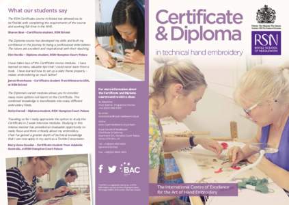 “  Certificate & Diploma  What our students say