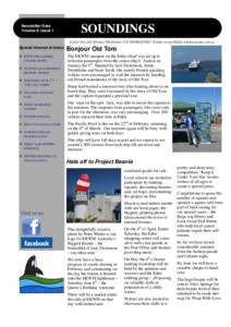 Newsletter Date Volume 8 8, Issue 1 SOUNDINGS Eden Killer Whale MuseumEmail 