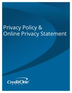 Privacy Policy & Online Privacy Statement MRev