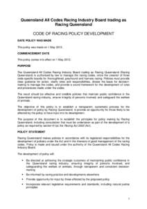 Microsoft Word - (a)_Code_of_Racing_Policy_Development_81(a) - changed.docx