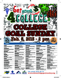 Feb. 8, 2015 • 2 pm County/Location Cuyahoga Community College — Western Campus