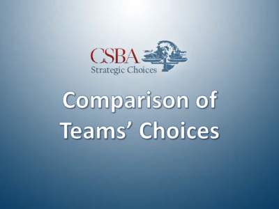 STRATEGIC CHOICES  Strategic Choices STRATEGIC CHOICES