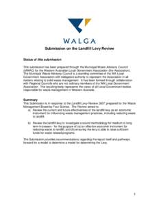 Microsoft Word - Draft Submission on Landfill Levy Review_[removed]doc