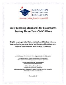 Microsoft Word - Curriculum and Instruction_Approval to begin APA to revise the MS Early Learning Standards Three Year Old Pg 1