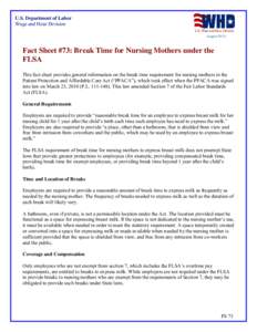 Fact Sheet #28XX:  Qualifying reasons for leave under the Family and Medical Leave Act (FMLA)